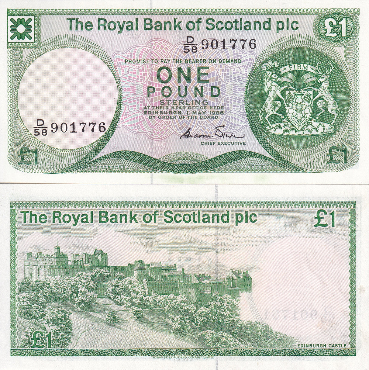 SCOTLAND 1 POUND 1986 P 341A AU-UNC SEE SCAN