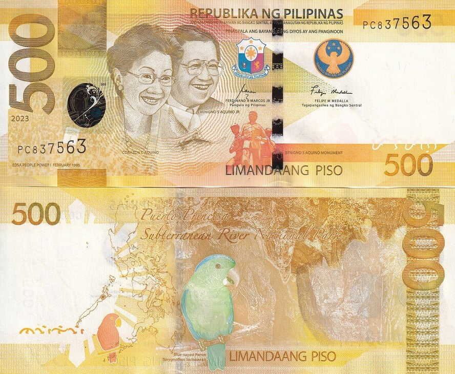 Philippines 500 Pesos 2023 P 234 b NEW Sign UNC