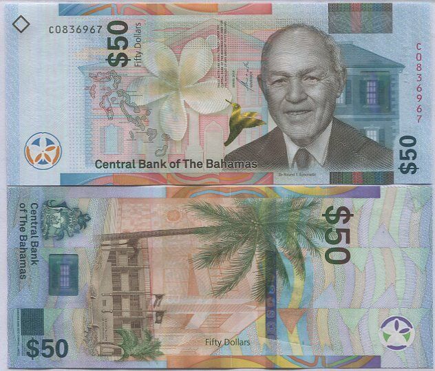 Bahamas 50 Dollars 2019 P 81 UNC