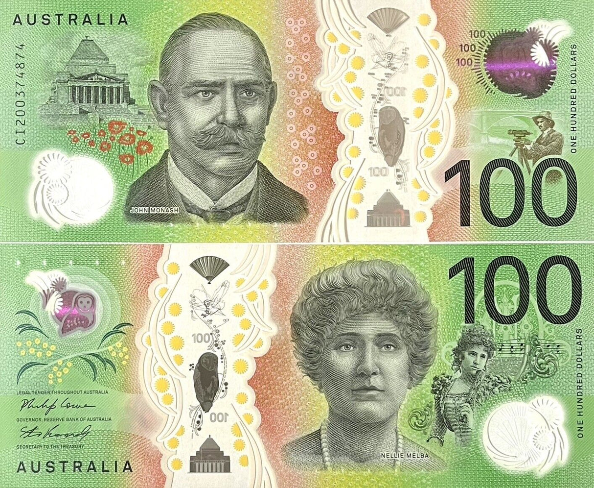 Australia 100 Dollars 2020 P 66 Polymer UNC