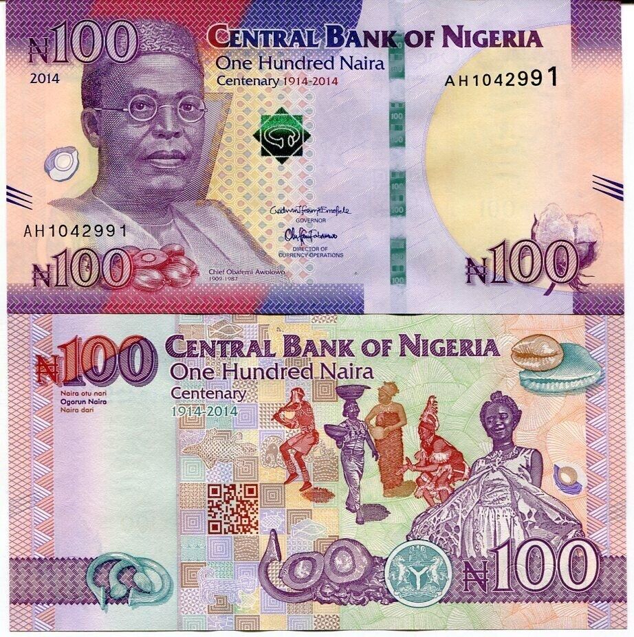 Nigeria 100 Naira 2014 P 41 Comm. AUnc