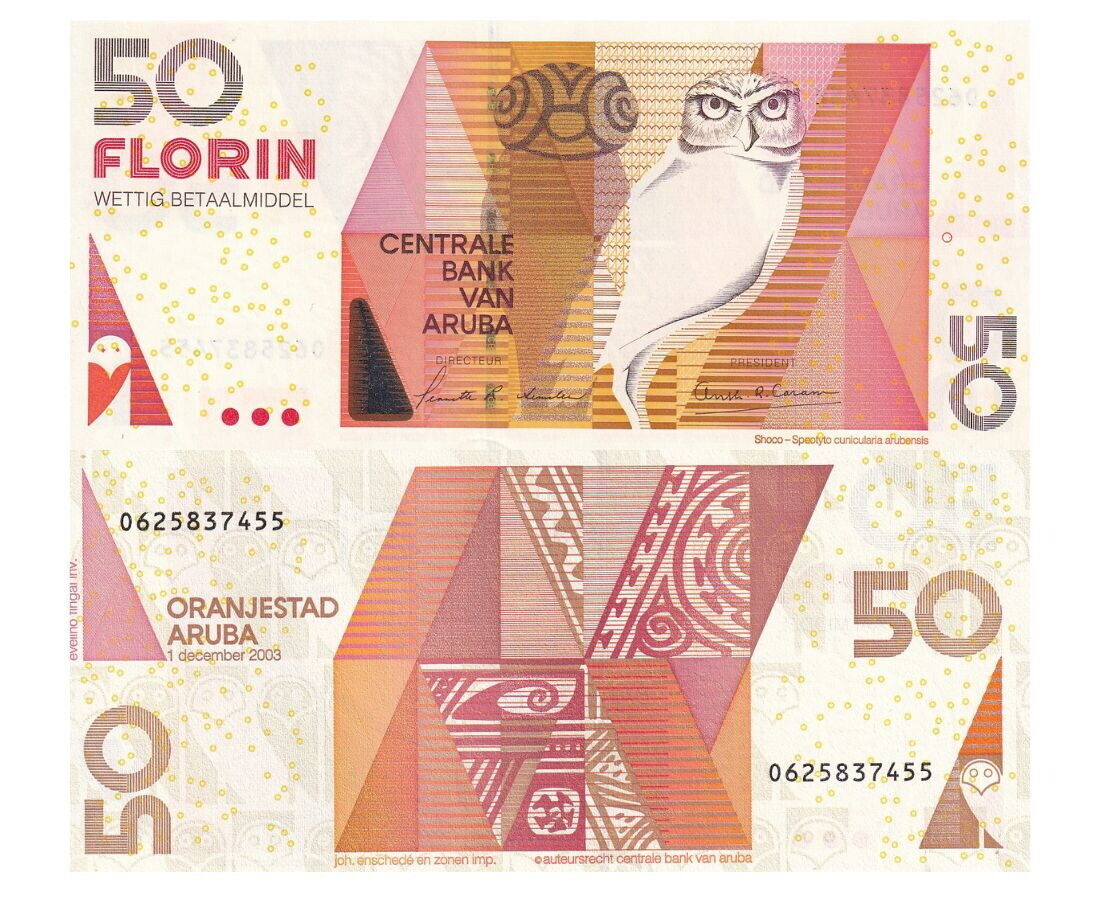 Aruba 50 Florins 2003 P 18 a UNC