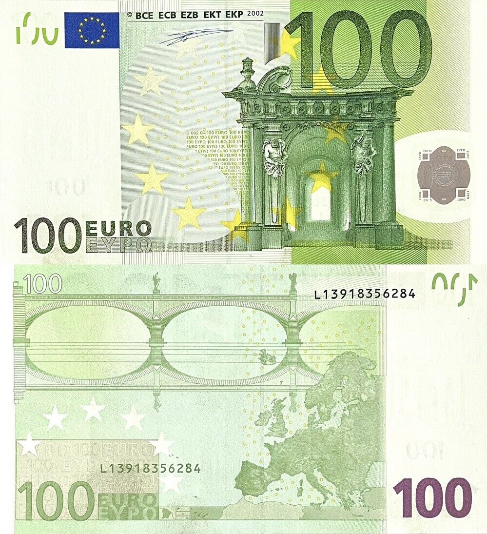 Euro 100 Euro Netherlands 2002 P 5 l AUnc