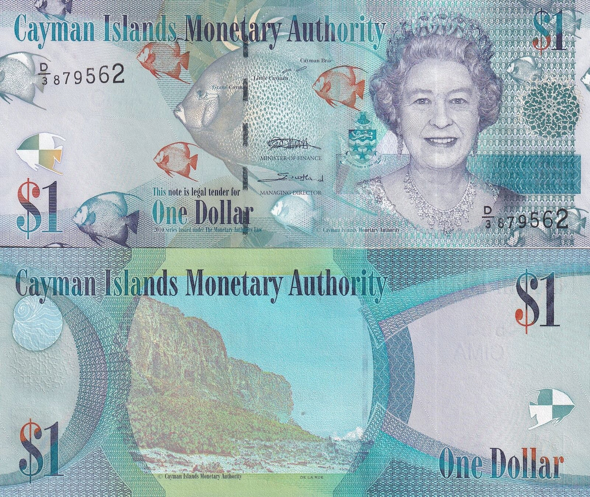 Cayman Islands 1 Dollar 2010 QEII D/3 P 38 a UNC
