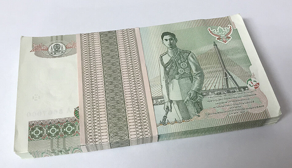 Thailand 20 Baht ND 2003 P 109 Random Signature UNC LOT 100 PCS 1 BUNDLE