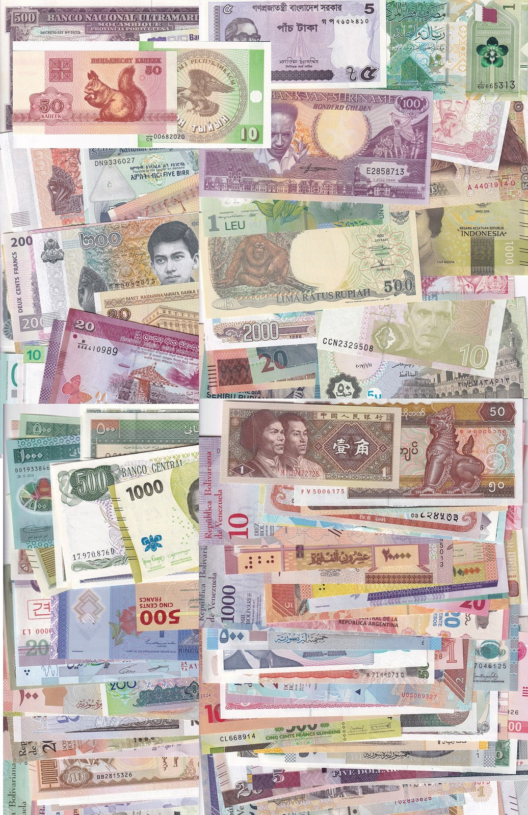 World Collectible SET OF 200 different notes UNC