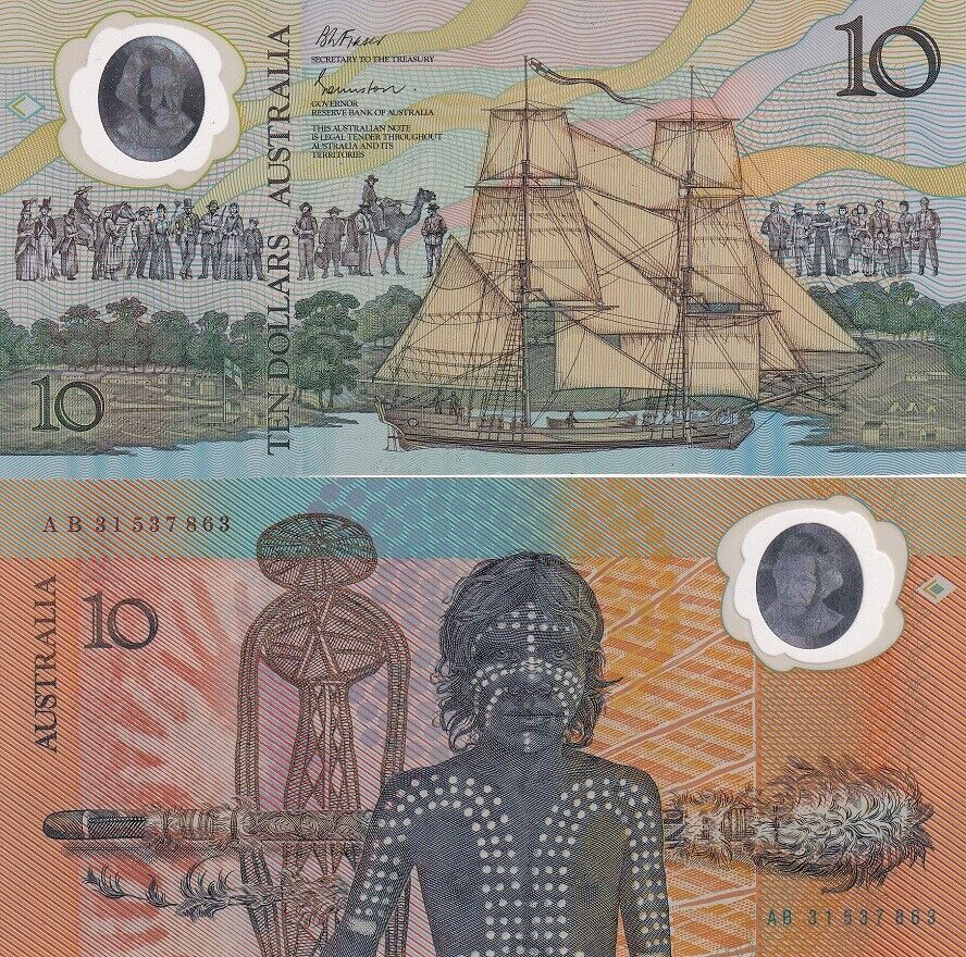 Australia 10 Dollars 1988 P 49 b Commemorative Polymer UNC