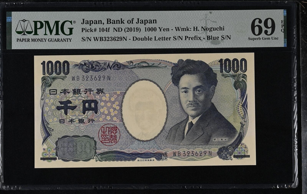 Japan 1000 Yen ND 2019 P 104 f Superb Gem UNC PMG 69 EPQ