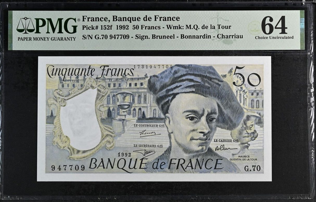 France 50 Francs 1992 P 152 f Choice UNC PMG 64