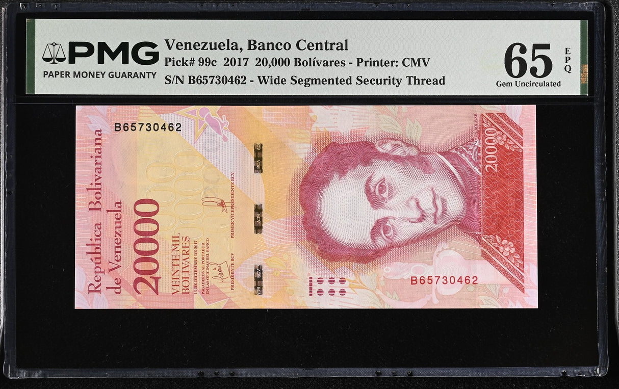 Venezuela 20000 Bolivares 2017 P 99 c Gem UNC PMG 65 EPQ
