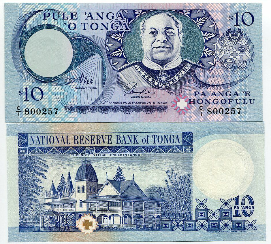 Tonga 10 Pa'anga 1995 P 34 UNC