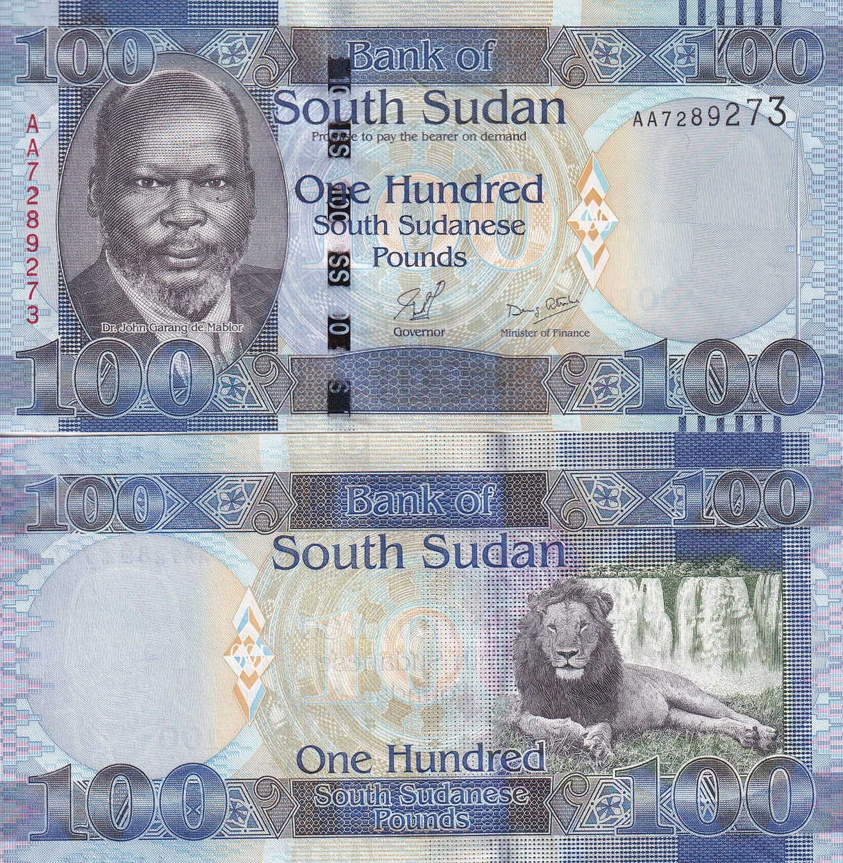 South Sudan 100 Pounds 2011 P 10 UNC
