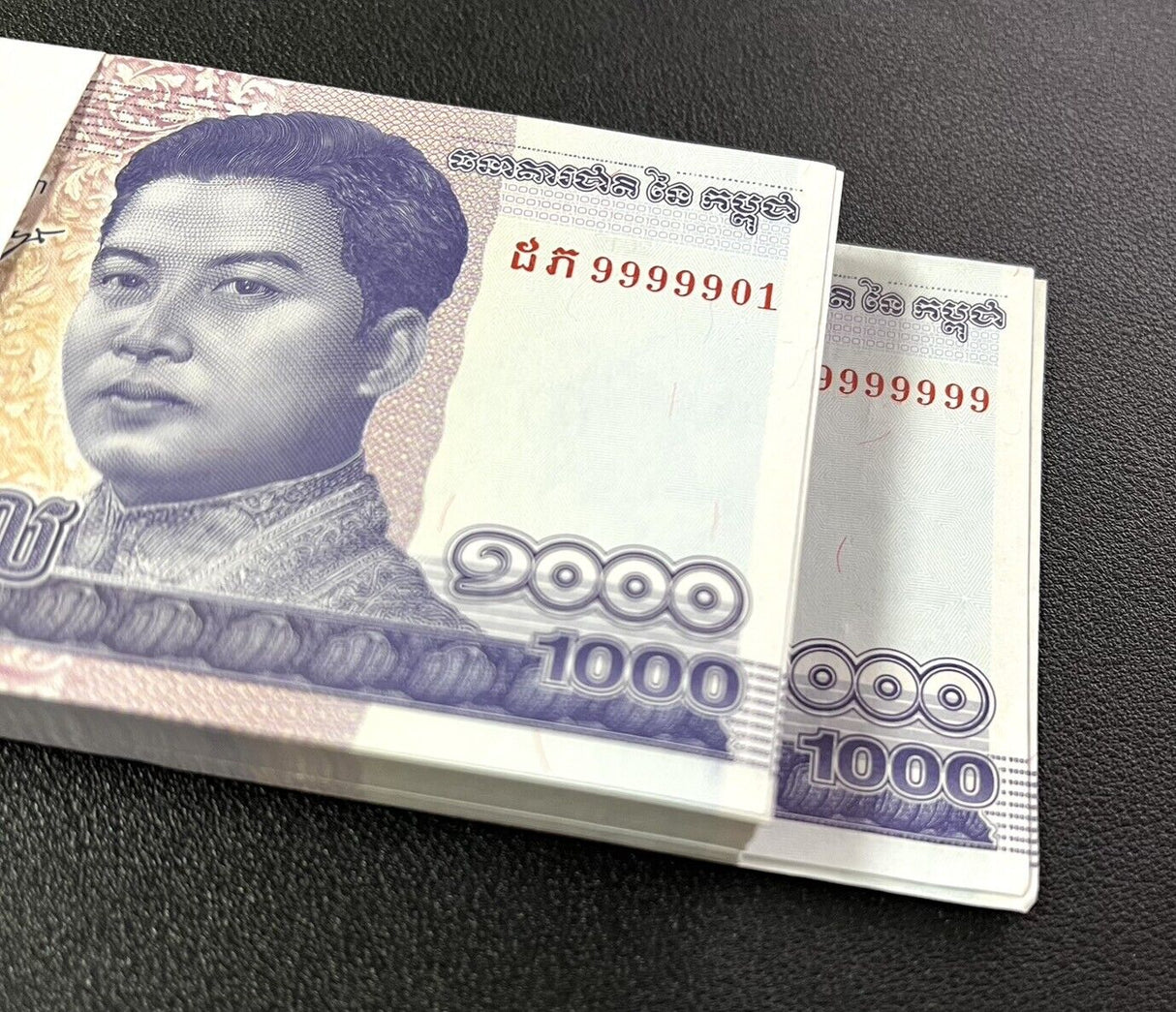 Cambodia 1000 Riels 2016 P 67 Commemorative LOT Running 99 PCS With Solid 999999