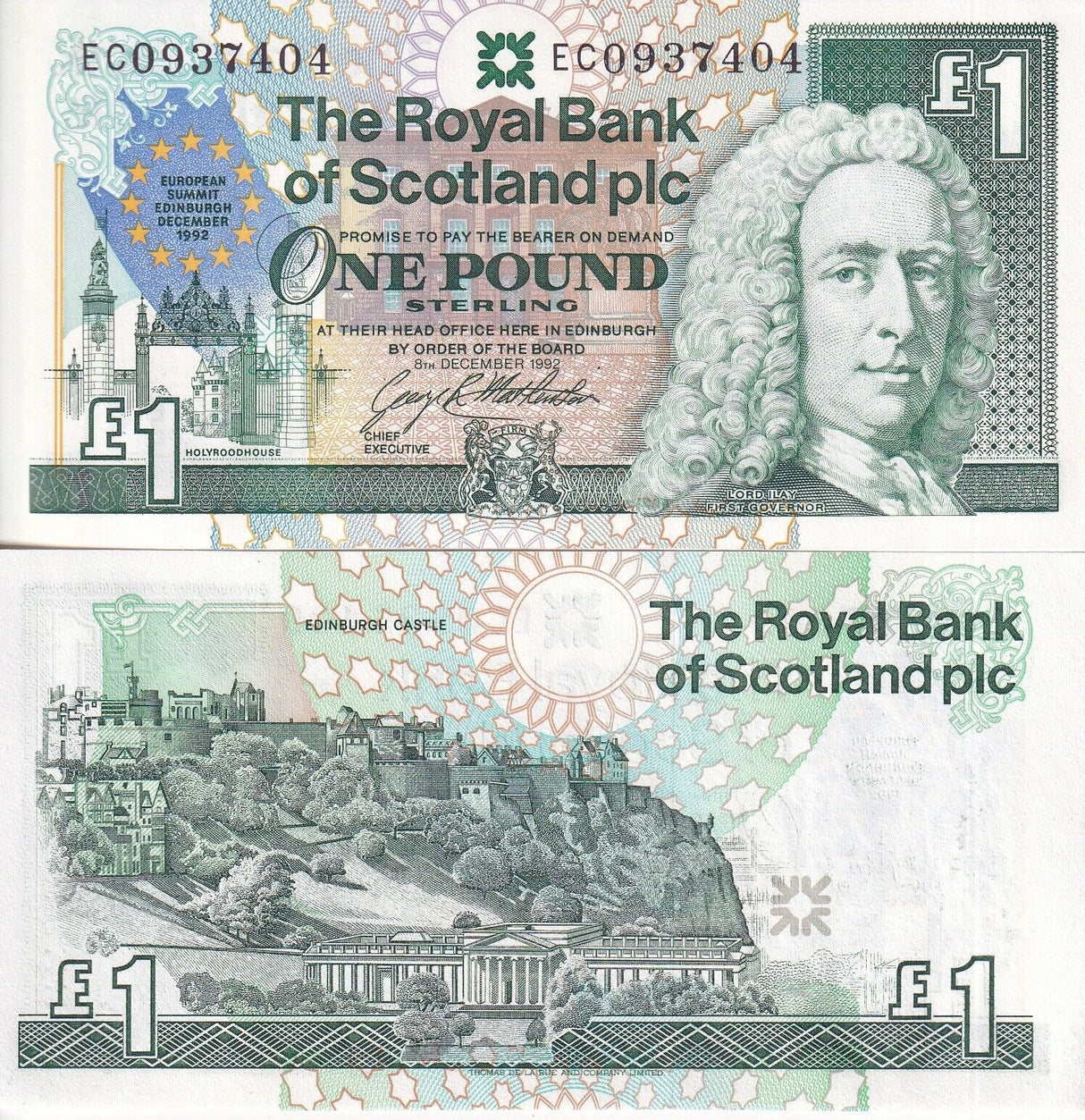 Scotland 1 Pound 1992 P 356 Commemorative UNC