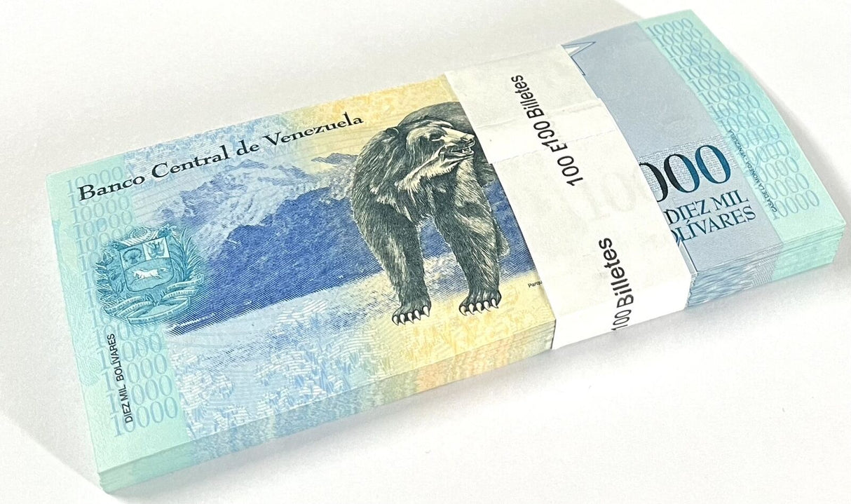 Venezuela 10000 Bolivares 2016 P 98 UNC LOT 100 PCS 1 BUNDLE