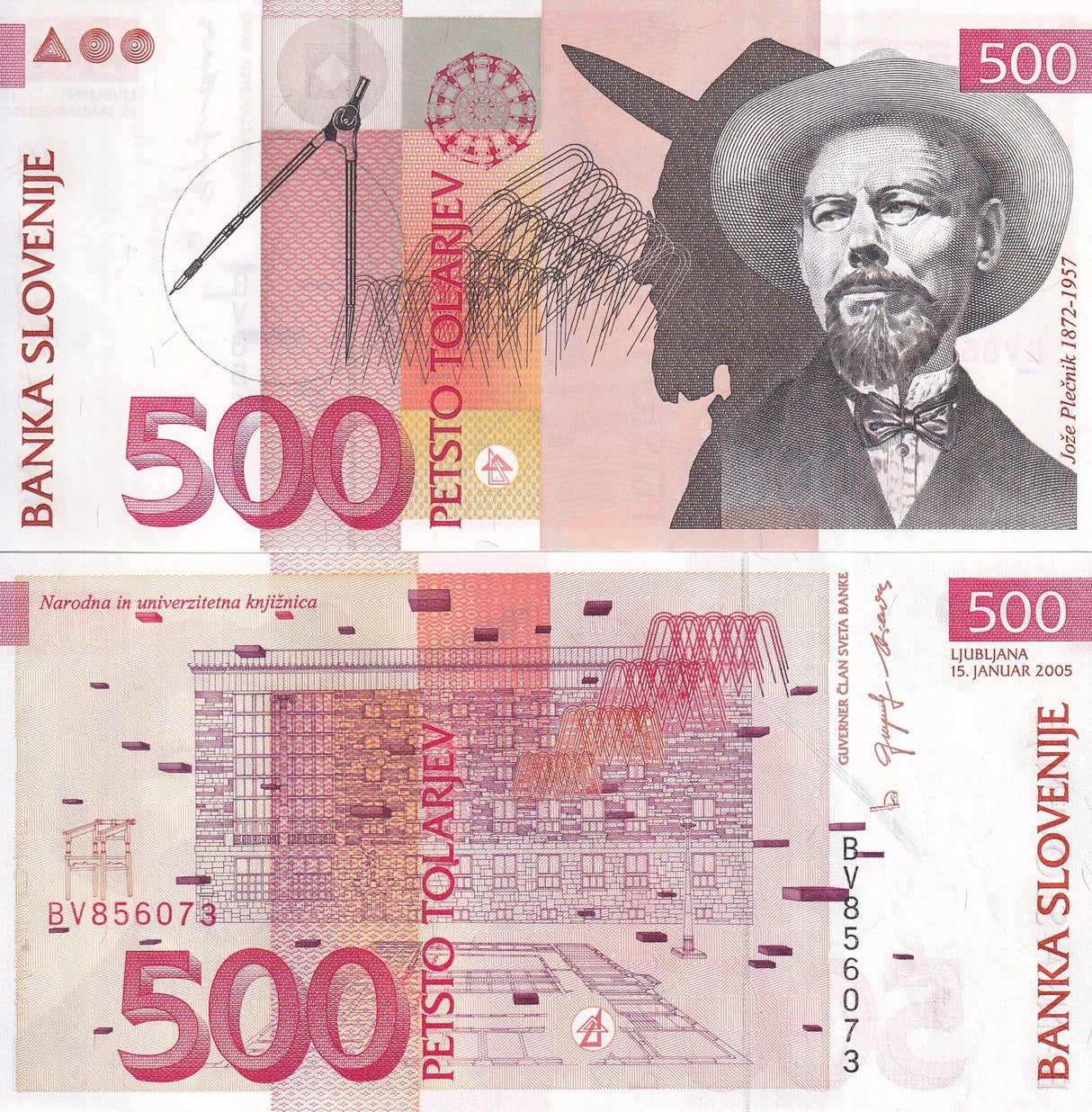 Slovenia 500 Tolajev 2005 P 16 c UNC