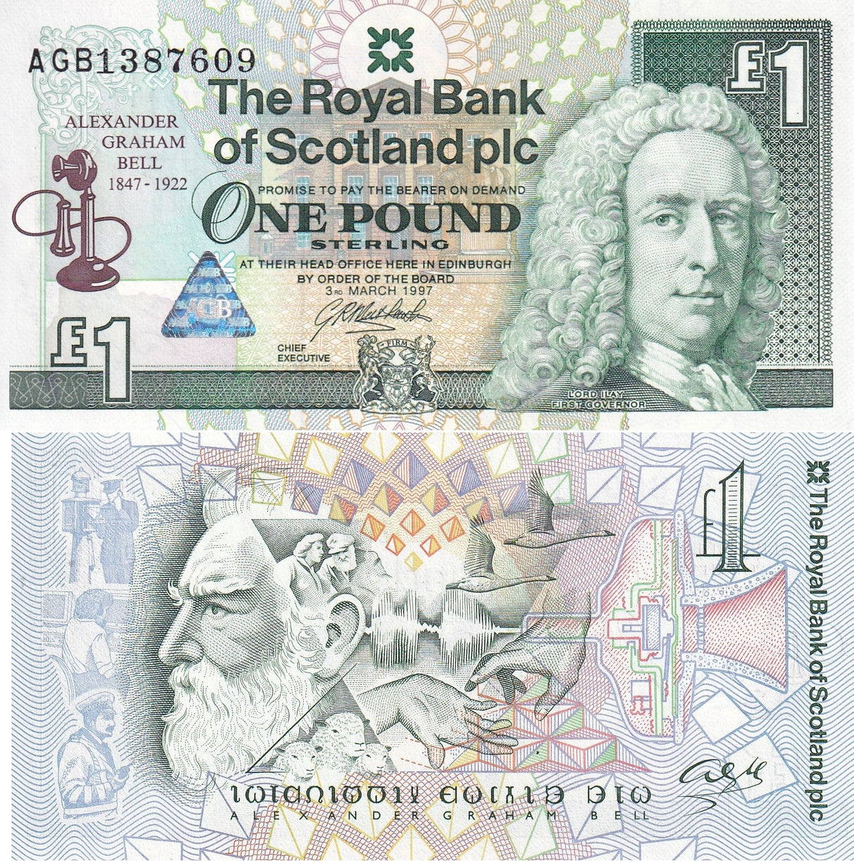 Scotland 1 Pounds 1997 Commemorative P 359 UNC
