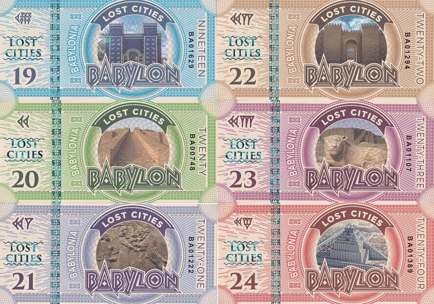 Babylon Set 6 19 20 21 22 23 24 Lost Cities 2016 Fantasy