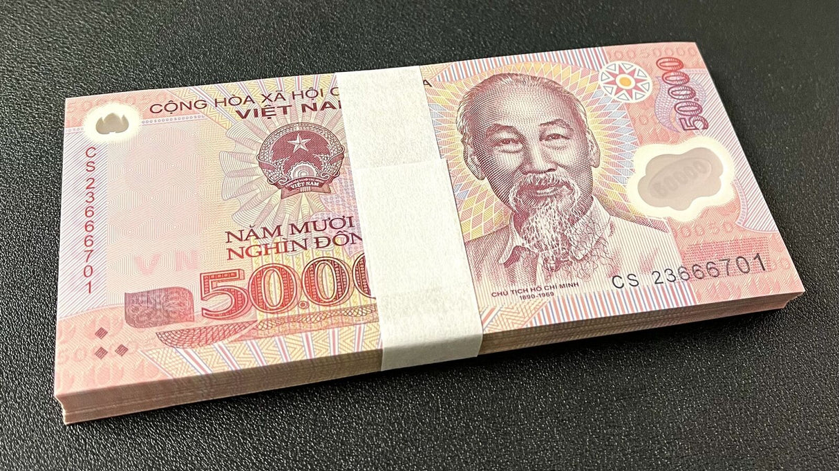 Vietnam 50000 Dong Mixed Year Polymer P 121 UNC LOT 100 PCS 1 Bundle