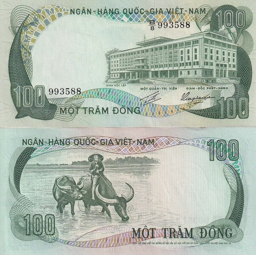 South Vietnam 100 DONG ND 1972 P 31 AUnc