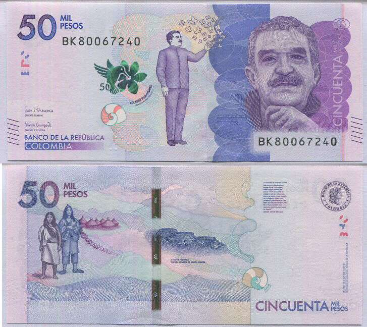 Colombia 50000 Pesos 2019 P 462 UNC