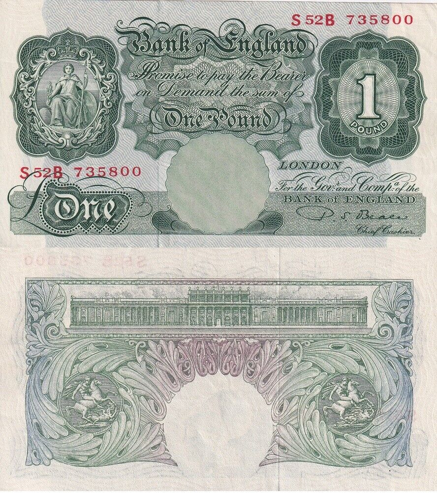 Great Britain 1 POUND ND 1948-1960 P 369 b XF