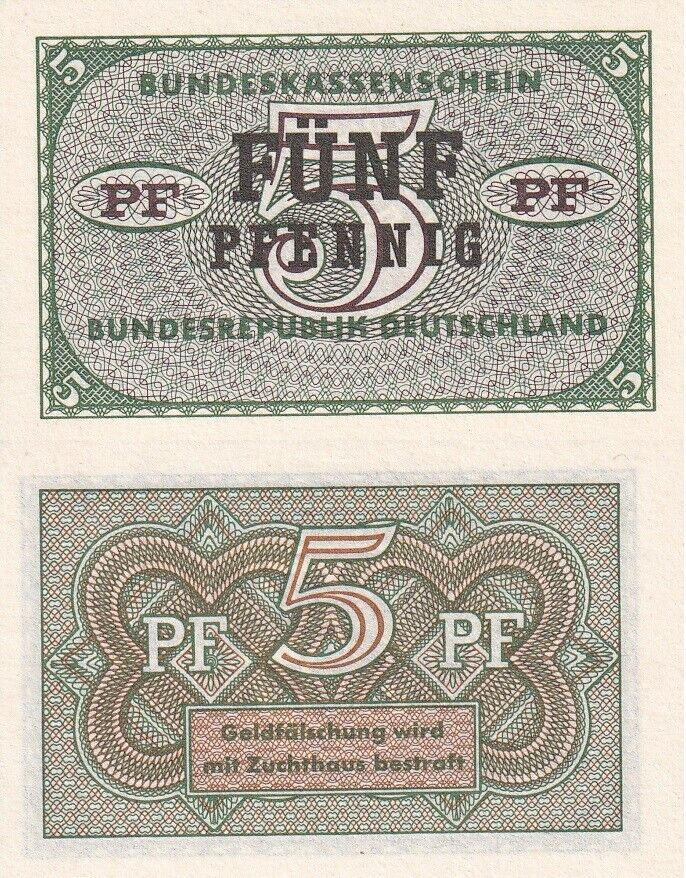 Germany Federal Republic 5 Pfennig ND 1967 P 25 UNC