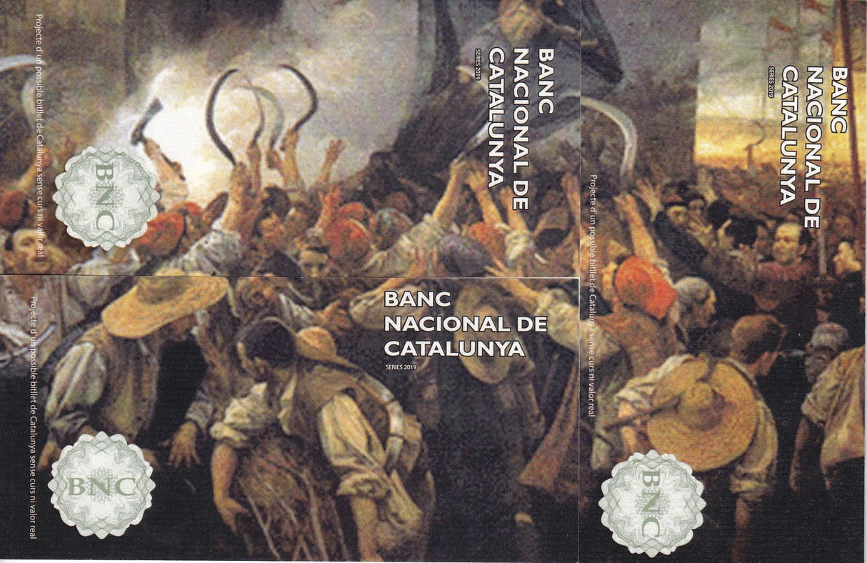 Banco Nacional De Catalunya Set 3 Pcs 1 7 14 Lliures Fantasy 2019