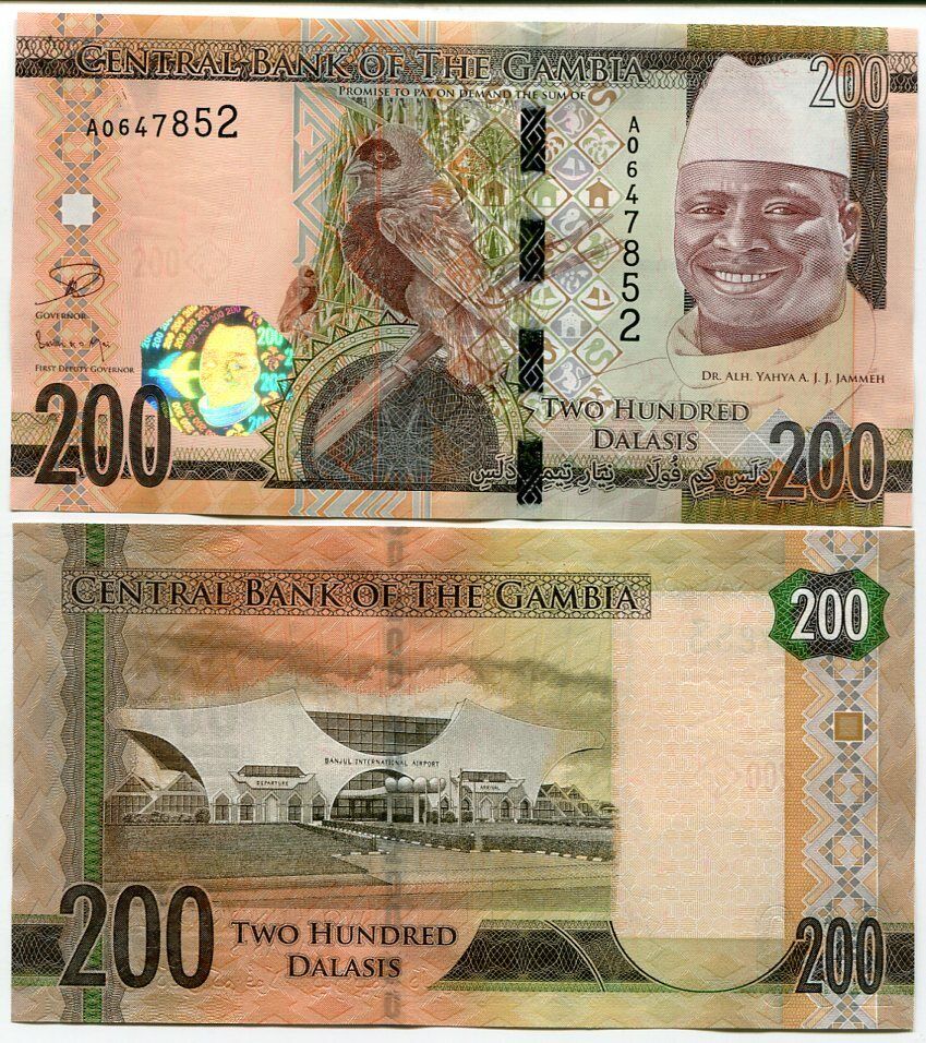 Gambia 200 Dalasis ND 2015 P 36 UNC