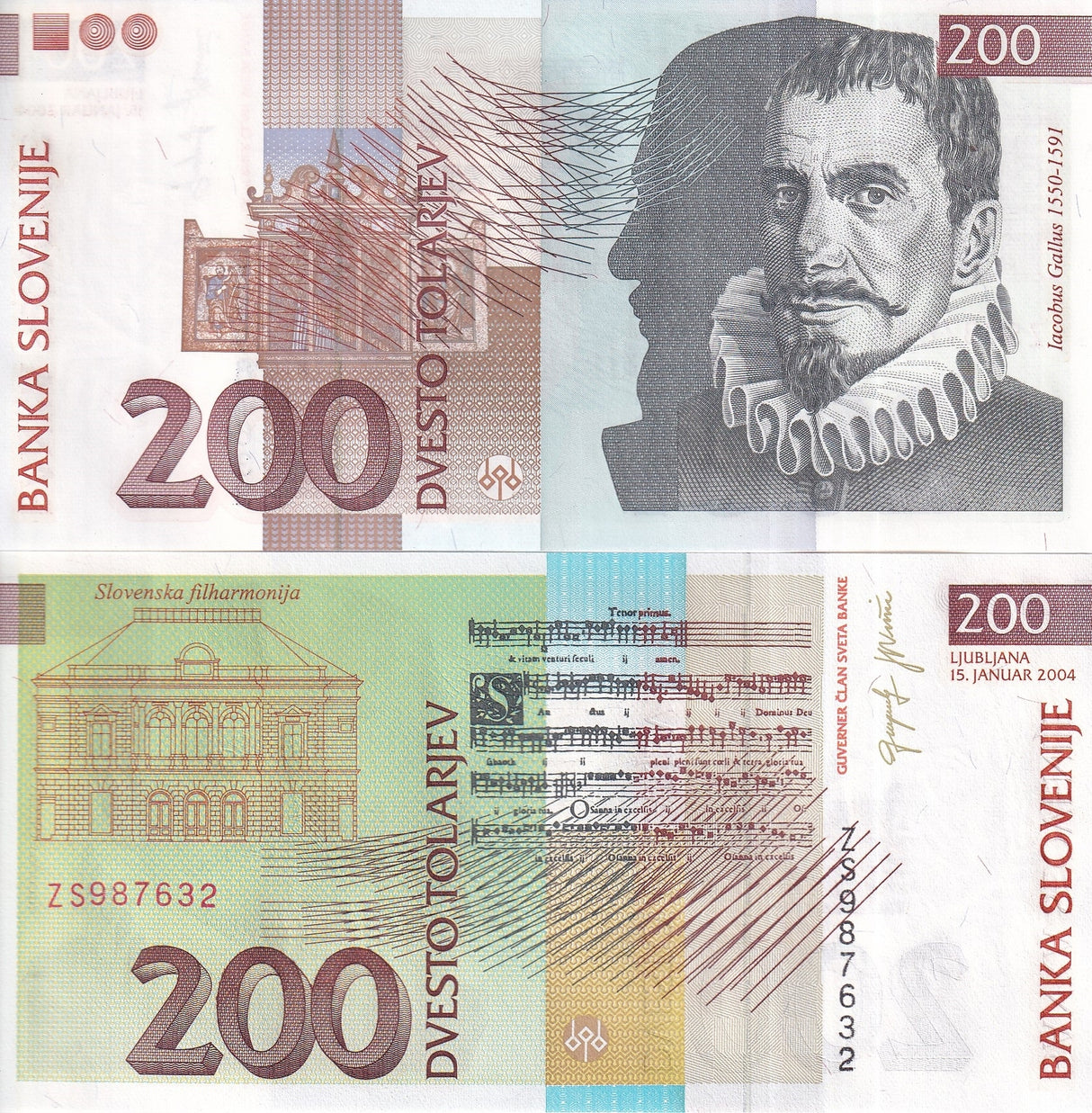 Slovenia 200 Tolajev 2004 P 15 d UNC