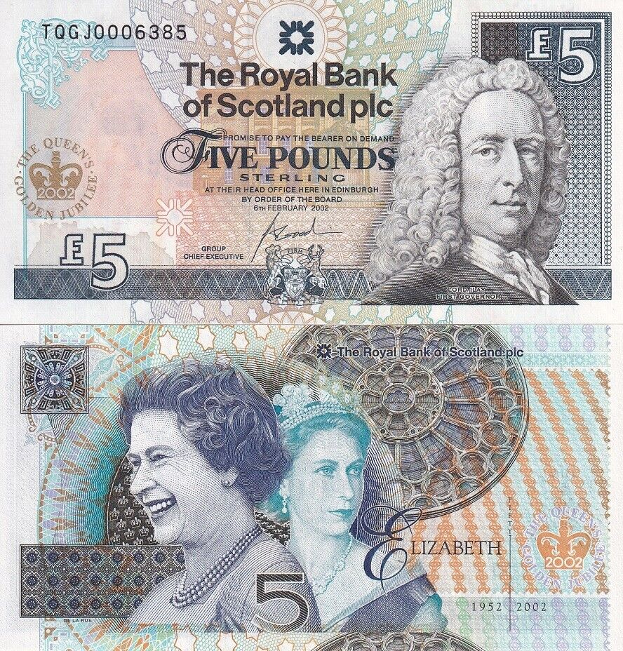 Scotland 5 Pound 2002 P 362 Commemorative UNC