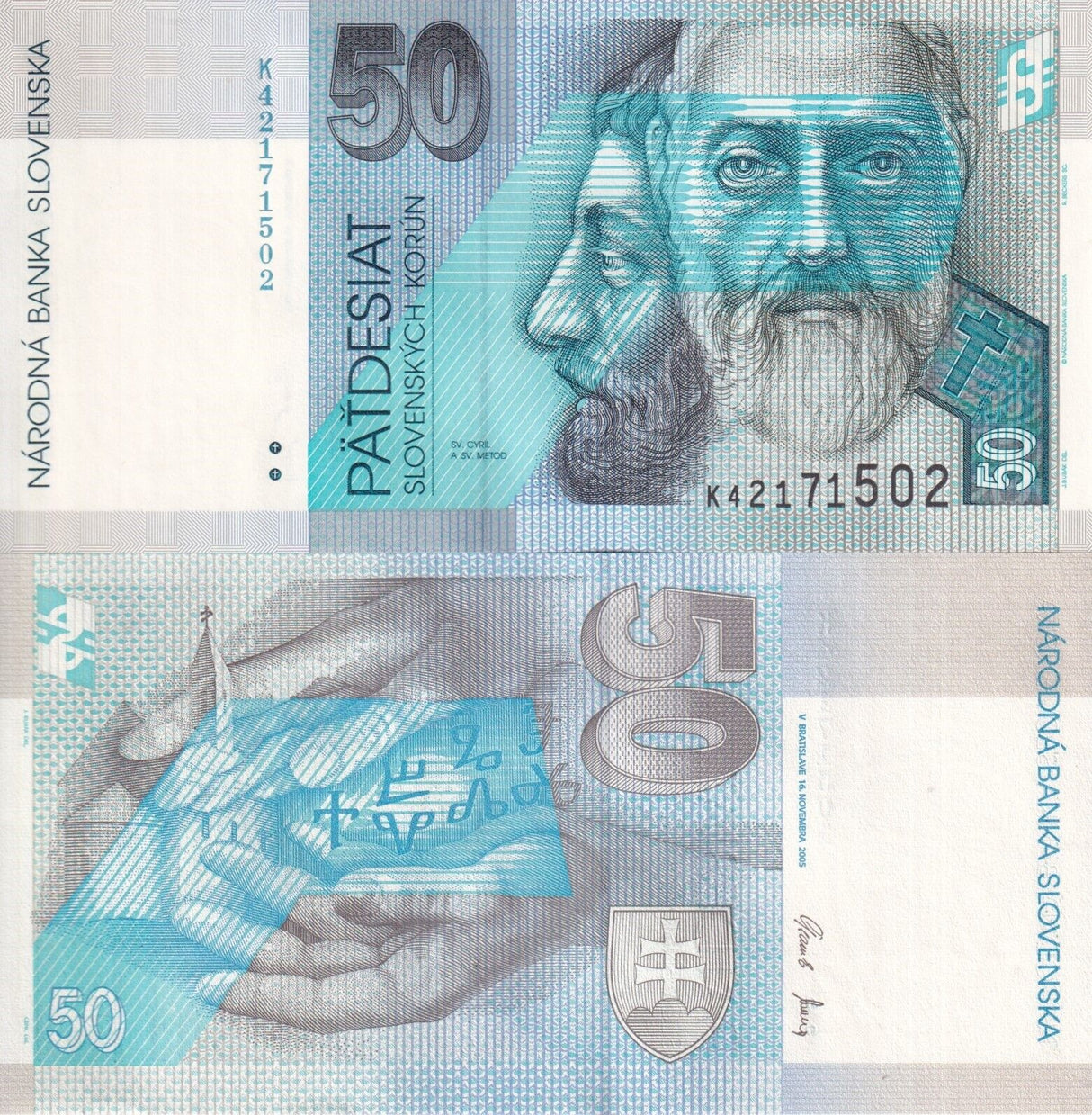 Slovakia 50 Korun 2005 P 21 e UNC
