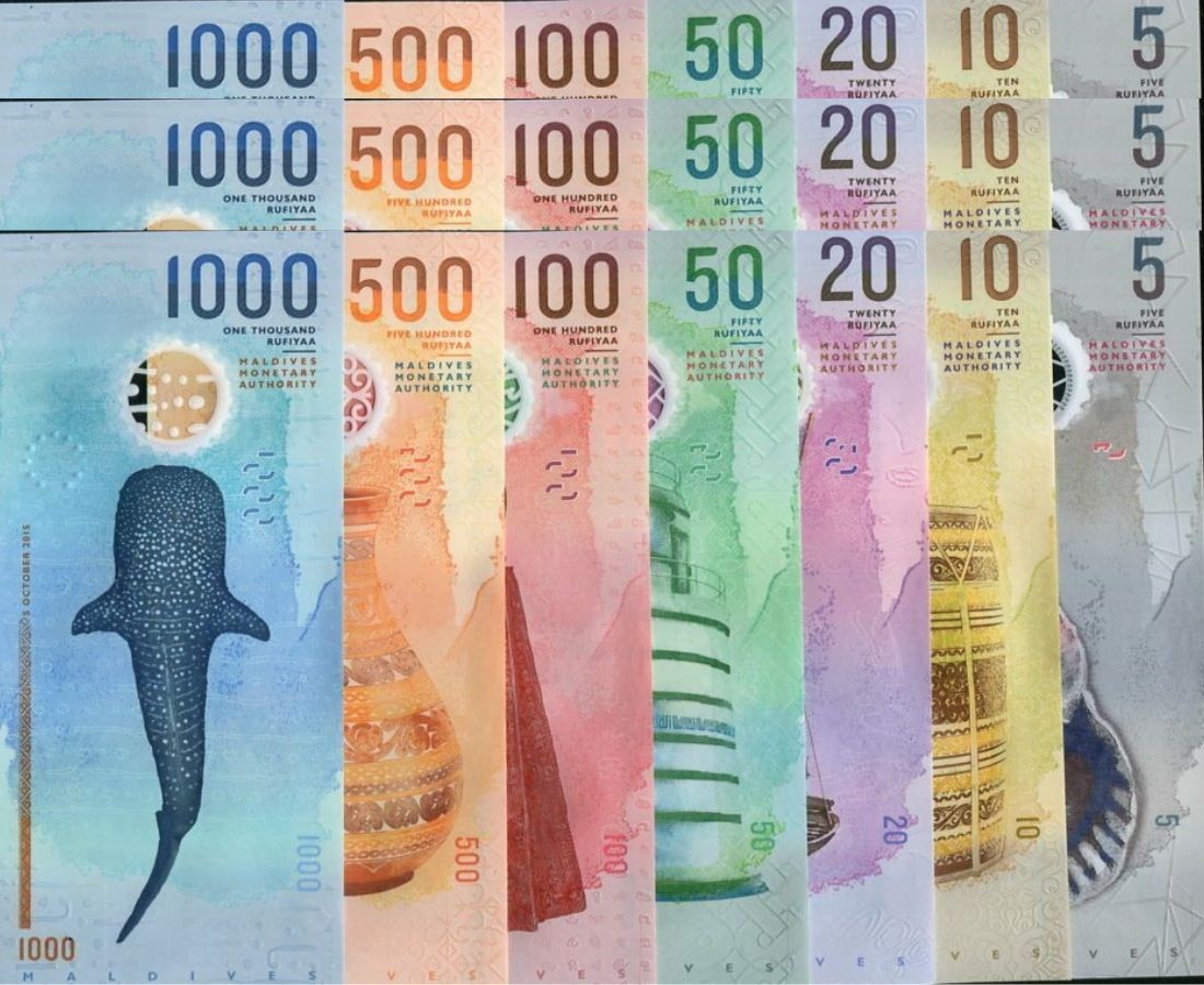 Maldives Set 7 X 3 SETS = 21 UNC 5 -500 1000 Rufiyaa 2015-2024 Polymer P A26-31