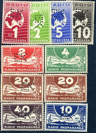 RADIO PROPAGANDA SET 10 PCS 1930