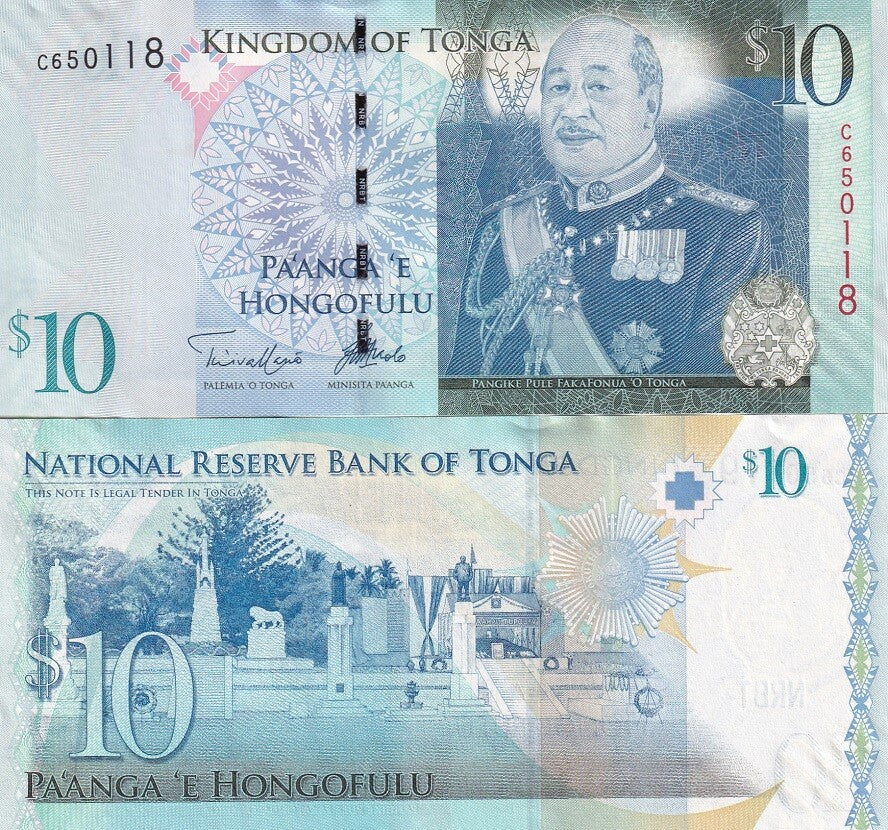 Tonga 10 PA'anga ND 2008 (2014) P 40 c UNC