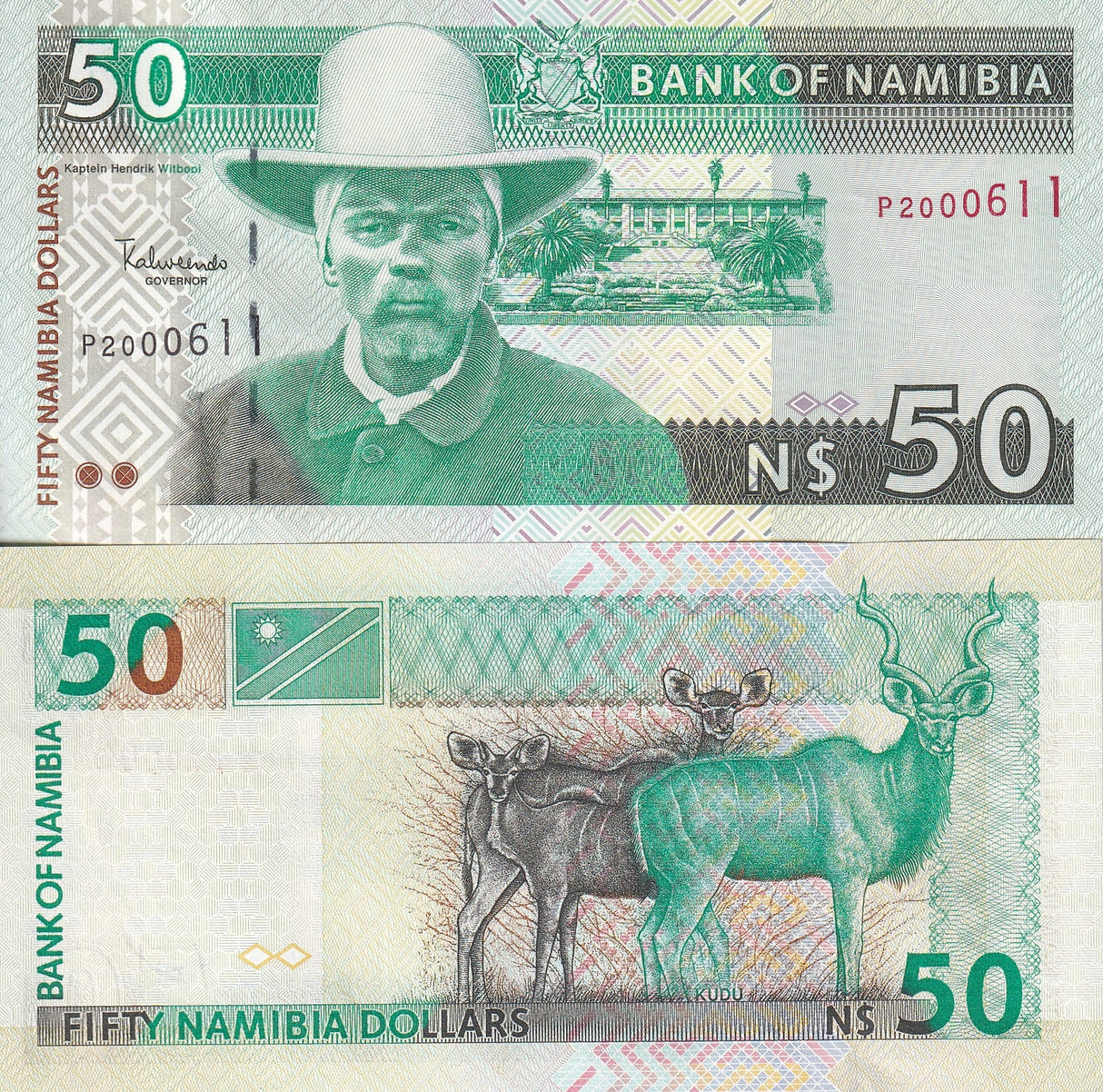 Namibia 50 Dollars ND 1999 P 7 UNC