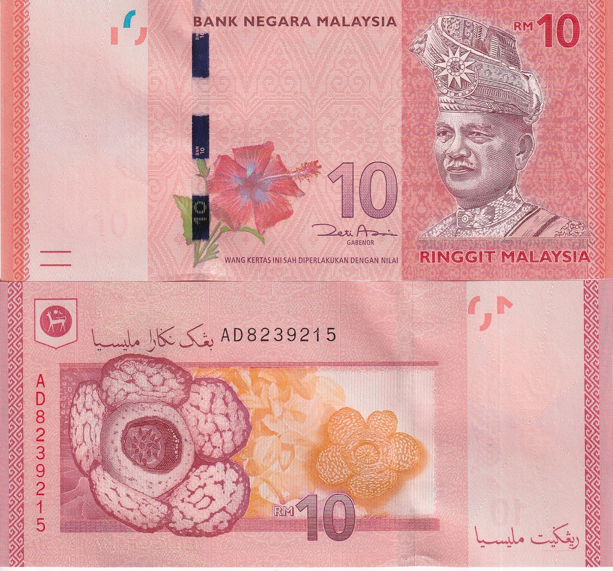 Malaysia 10 Ringgit 2012 P 53 a UNC