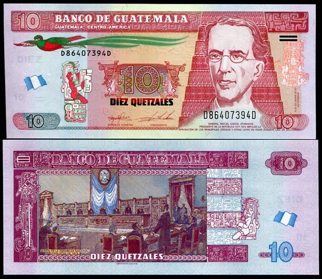 Guatemala 10 Quetzales 2015 P 123A UNC