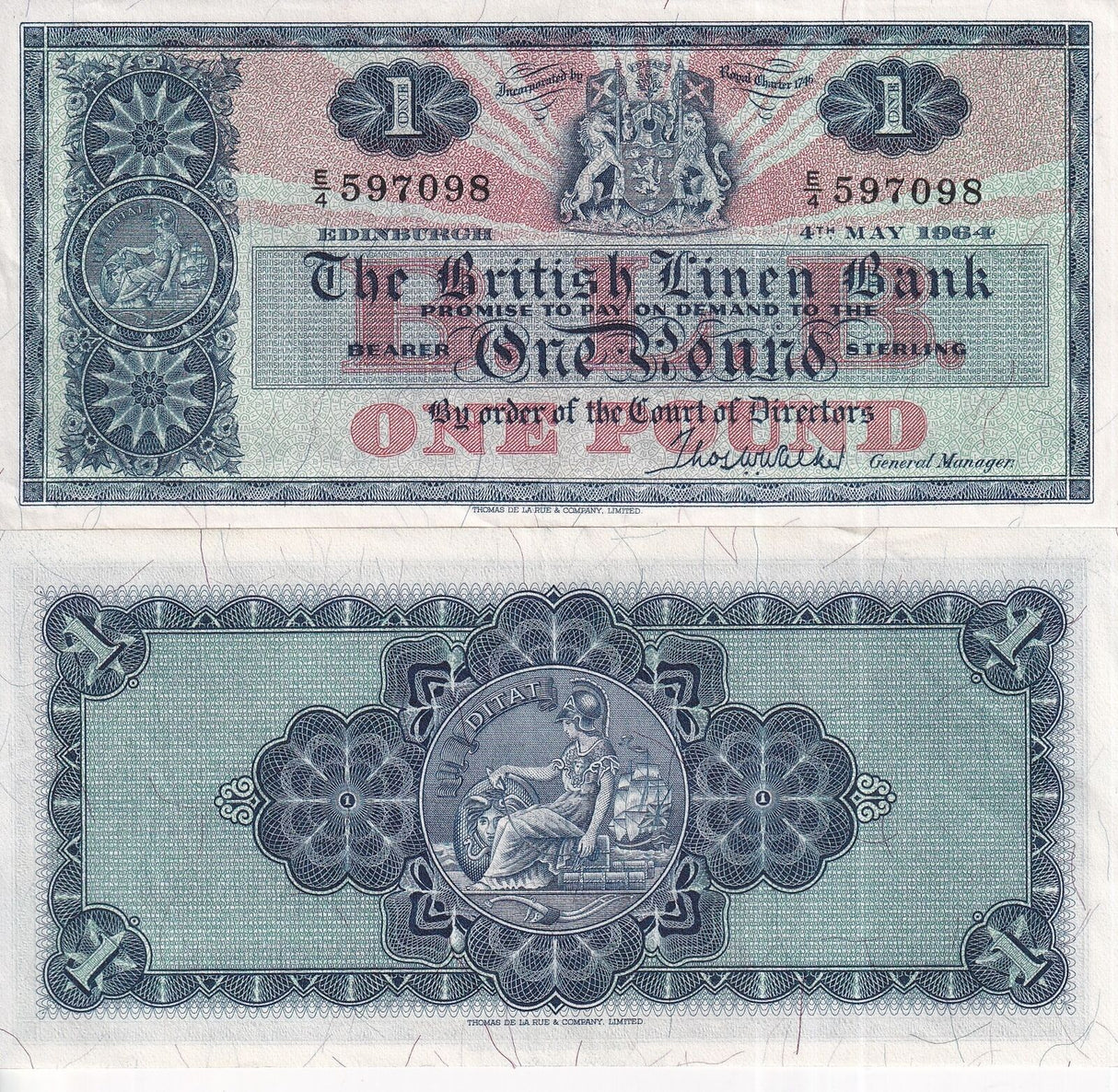 Scotland 1 Pound 1964 P 166 c VF