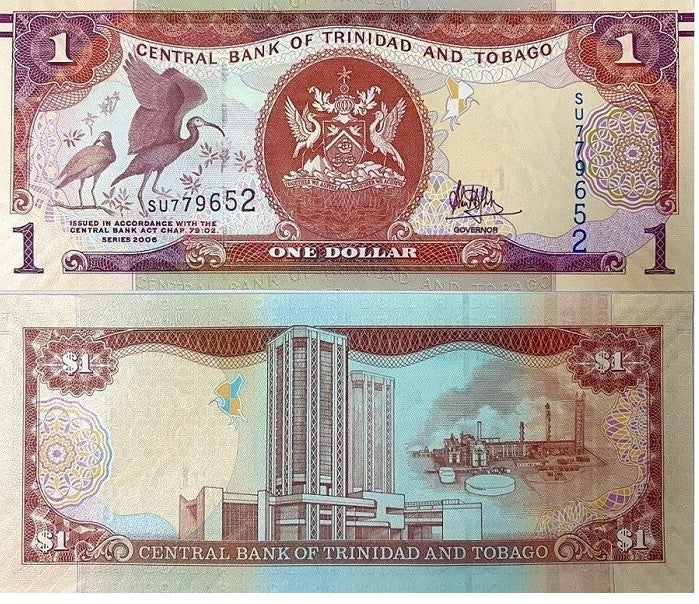Trinidad & Tobago 1 Dollar 2006/2017 P 46A UNC
