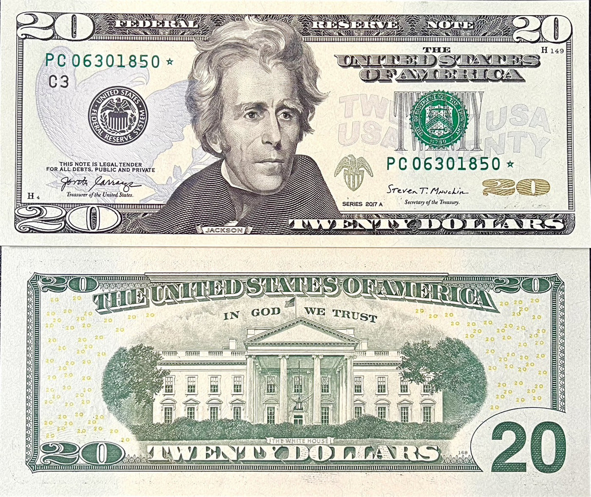 United States 20 Dollars USA 2017A P 546 Philadelphia PA "C" UNC