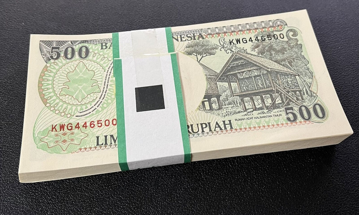 Indonesia 500 Rupiah 1992/Mixed Years P 128 Monkey UNC LOT 100 Pcs 1 BUNDLE