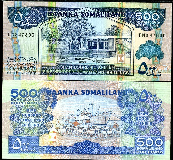 Somaliland 500 Shillings 2006 P 6 UNC