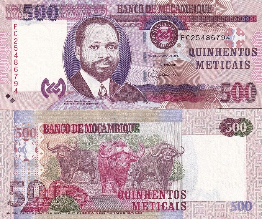Mozambique 500 Meticais 2017 P 153 b UNC