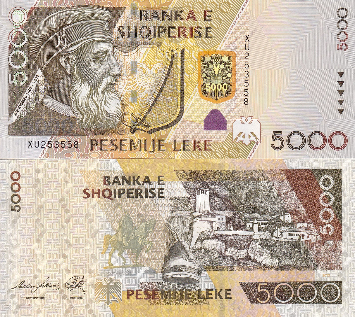 Albania 5000 Leke 2013 P 75 b UNC