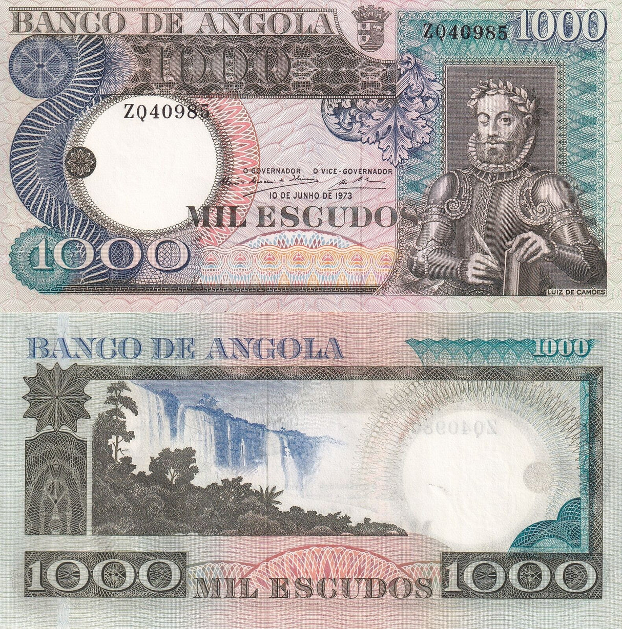 Angola 1000 Kwanza 1973 P 108 UNC