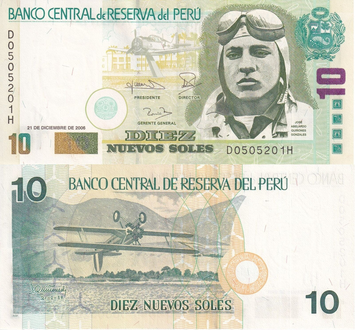 Peru 10 Soles De Oro 2006 P 179 b UNC