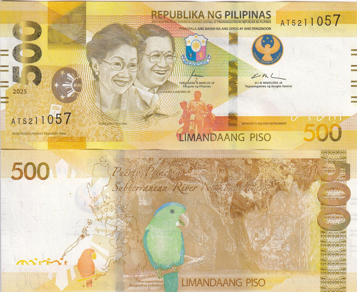 Philippines 500 Piso 2025 P W234A UNC WITH Blind Mark