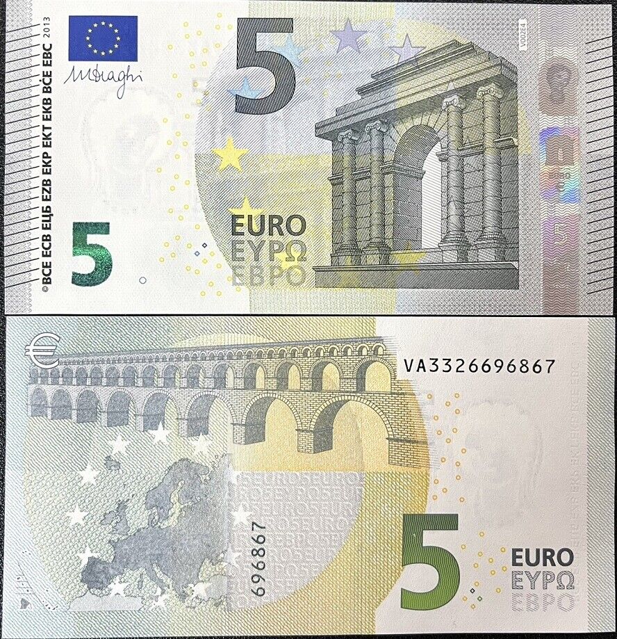 Euro 5 Euro 2013 Spain P 20 VA UNC LOT 3 PCS