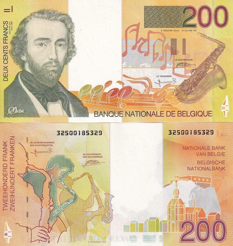 Belgium 200 Francs ND 1995 P 148 UNC